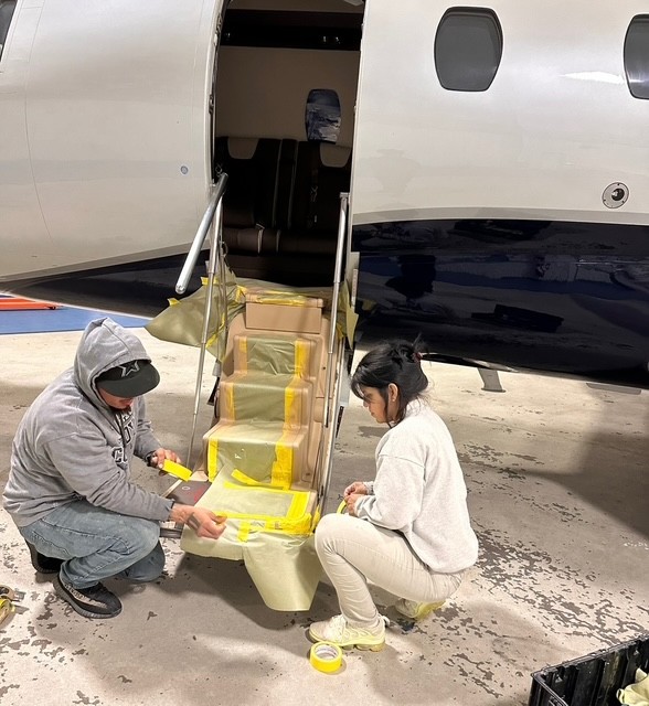 Aircraft painting guide